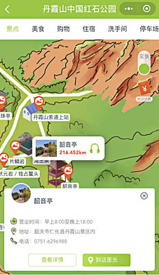 汤旺河景区手绘地图智慧导览和语音结合，让景区“活”起来